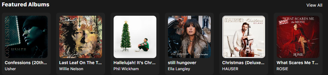 Featured albums available from Freegal