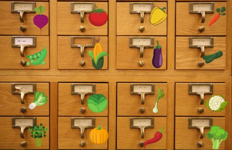 Seed library card catalog image